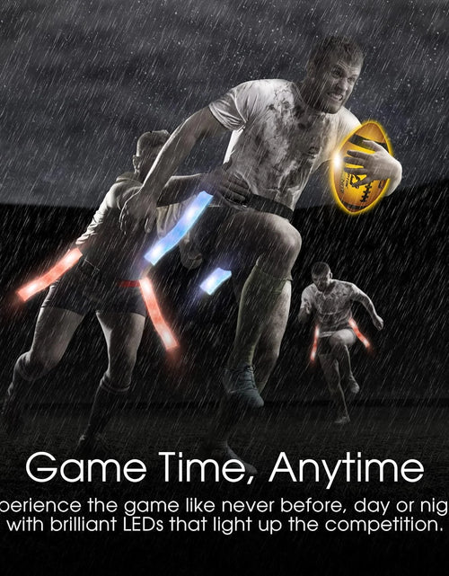 Load image into Gallery viewer, LED Light up Football, Glow in the Dark, Junior Size, Glow in the Dark for Night Play
