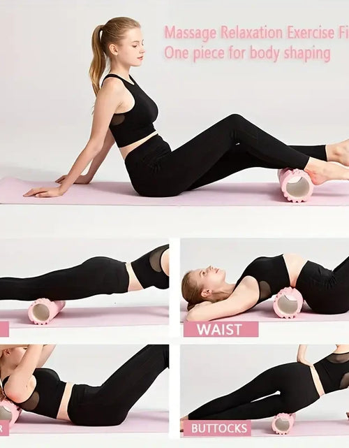 Load image into Gallery viewer, 1Pc Foam Massage Roller, Hollow Yoga Column Fitness Equipment for Muscle Massage, Physiotherapy and Sports Rehabilitation, Rolle
