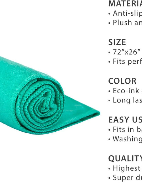 Load image into Gallery viewer, Gosweat Hot Yoga Towel in Teal - Super Absorbent, 100% Microfiber, Suede, Bikram Yoga Towel
