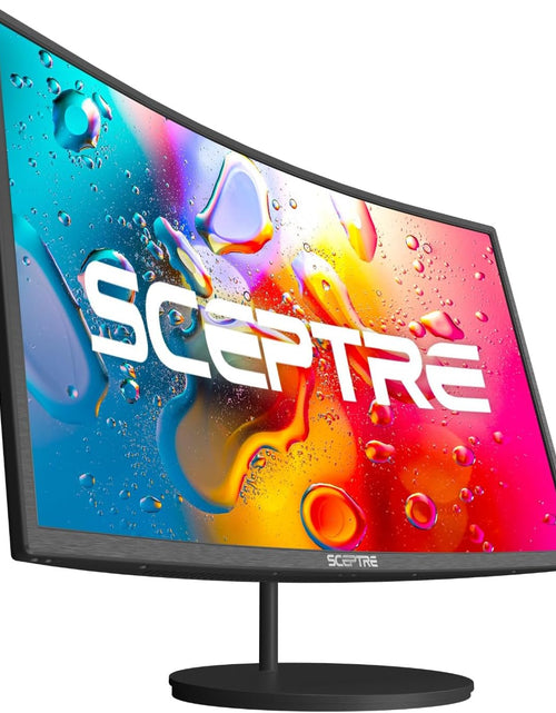 Load image into Gallery viewer, 24&quot; Curved 75Hz Gaming LED Monitor Full HD 1080P HDMI VGA Speakers, VESA Wall Mount Ready Metal Black 2019 (C248W-1920RN)

