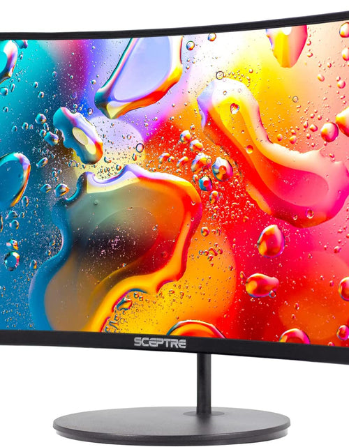 Load image into Gallery viewer, 24&quot; Curved 75Hz Gaming LED Monitor Full HD 1080P HDMI VGA Speakers, VESA Wall Mount Ready Metal Black 2019 (C248W-1920RN)
