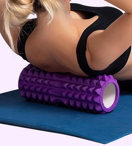 1Pc Foam Massage Roller, Hollow Yoga Column Fitness Equipment for Muscle Massage, Physiotherapy and Sports Rehabilitation, Rolle