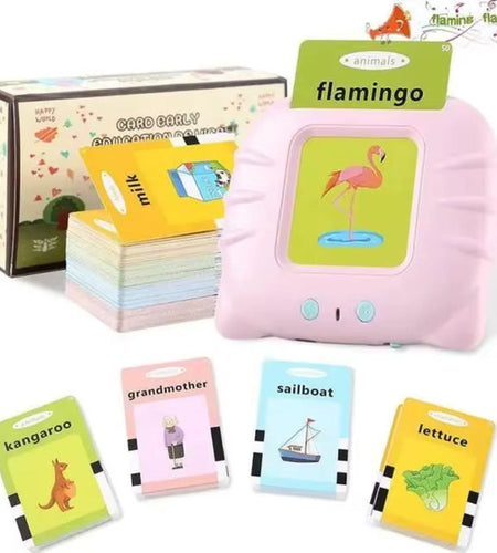 Talking Flash Cards Early Educational Toys Preschool Learning Reading Machine Interactive Electronic Audio Book Learn Toys