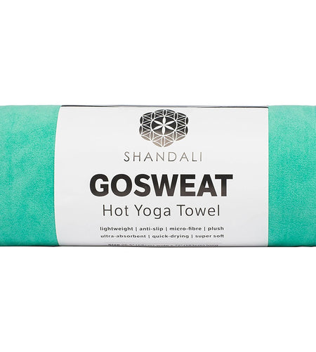 Gosweat Hot Yoga Towel in Teal - Super Absorbent, 100% Microfiber, Suede, Bikram Yoga Towel