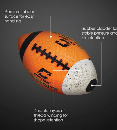 LED Light up Football, Glow in the Dark, Junior Size, Glow in the Dark for Night Play