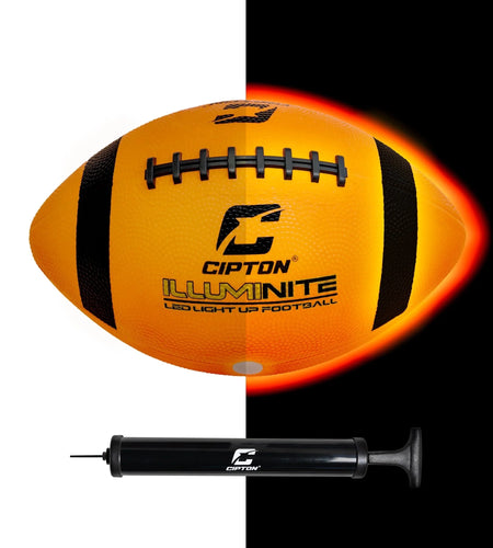 LED Light up Football, Glow in the Dark, Junior Size, Glow in the Dark for Night Play