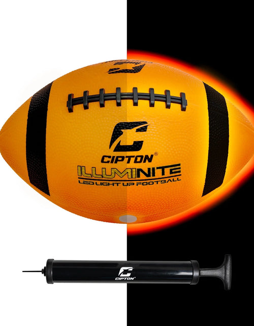 Load image into Gallery viewer, LED Light up Football, Glow in the Dark, Junior Size, Glow in the Dark for Night Play
