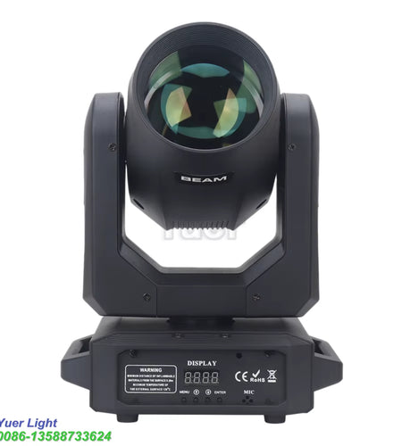 2Pcs Stage Light Moving Head Light 200W 12 Gobos 8 Colors Spotlight DMX 512 with Sound Activated for Wedding DJ Party Lighting